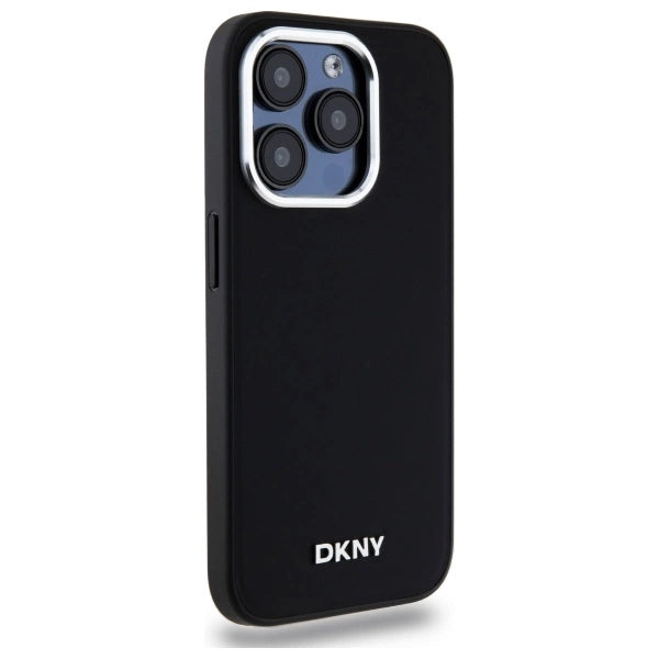 DKNY Plain Logo MagSafe iPhone 15 Pro Max Case - sort
