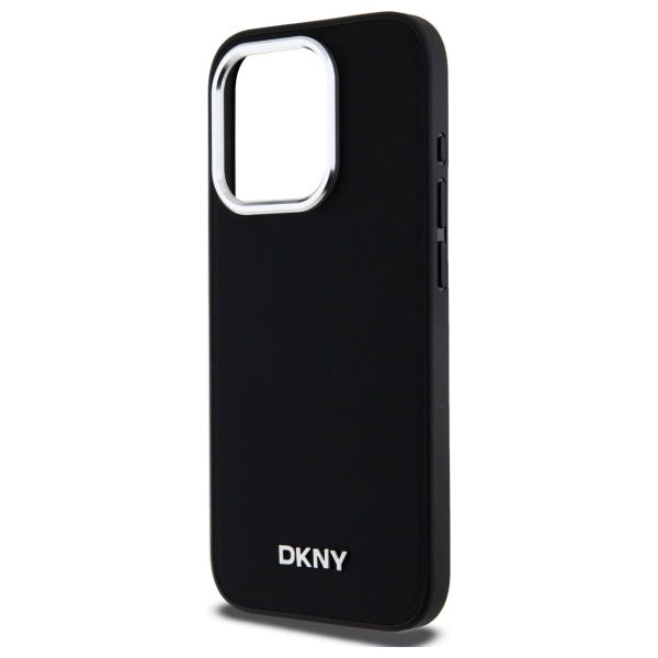 DKNY Plain Logo MagSafe iPhone 15 Pro Max Case - sort