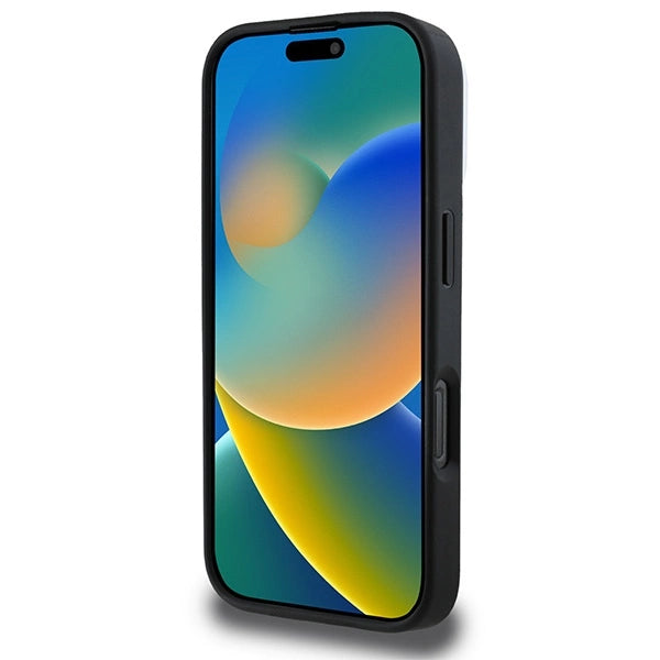 DKNY Plain Silver Logo MagSafe iPhone 16 Pro Case - sort