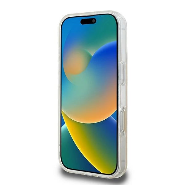 DKNY gentag tekstur mønster med Stripe iPhone 16 Pro Max Case - Pink