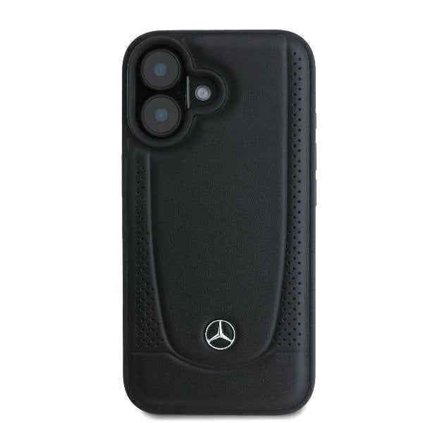 Mercedes læder Urban iPhone 16 Case - sort