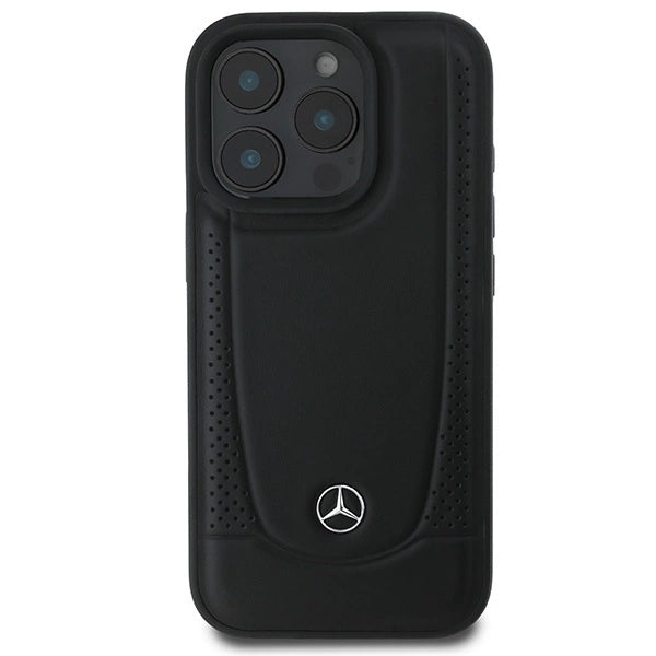 Mercedes læder Urban Case til iPhone 16 Pro Max - sort