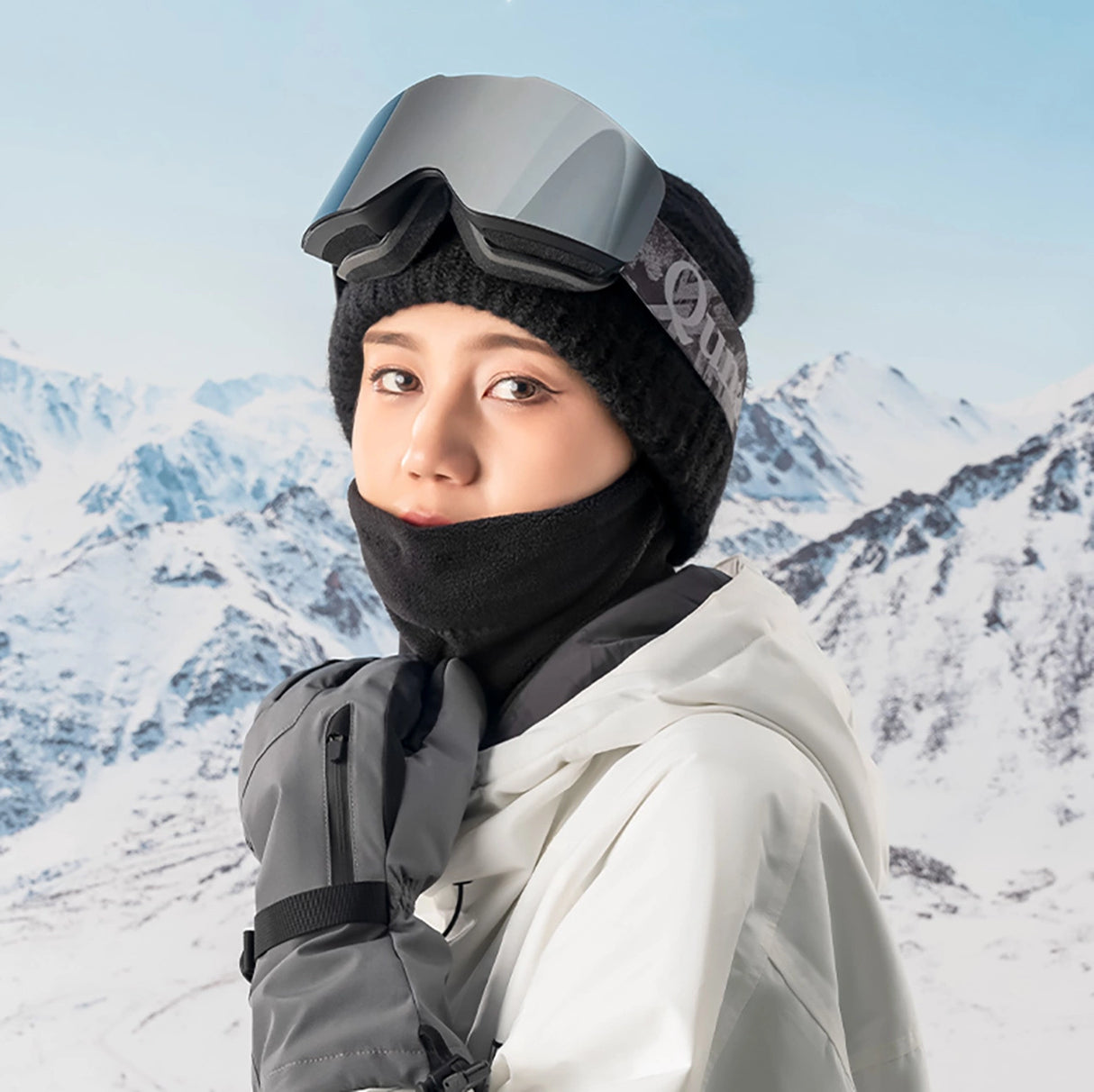 Qunature Oli Ski Neck Warmer størrelse L - sort