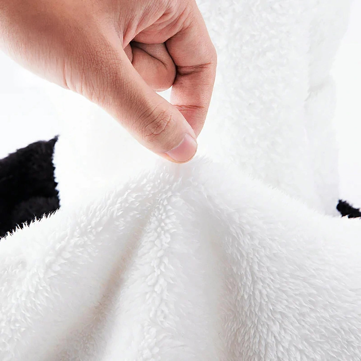 Qunature Panda Ski Balaclava til børn/voksne størrelse L - sort/hvid