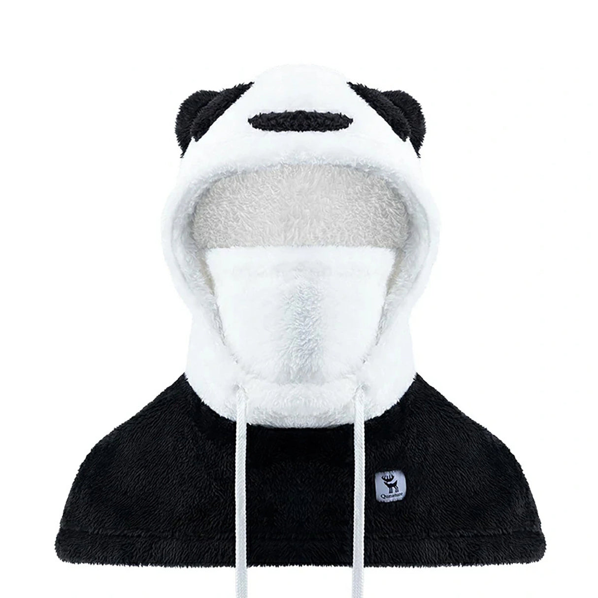 Qunature Panda Ski Balaclava til børn/voksne størrelse L - sort/hvid