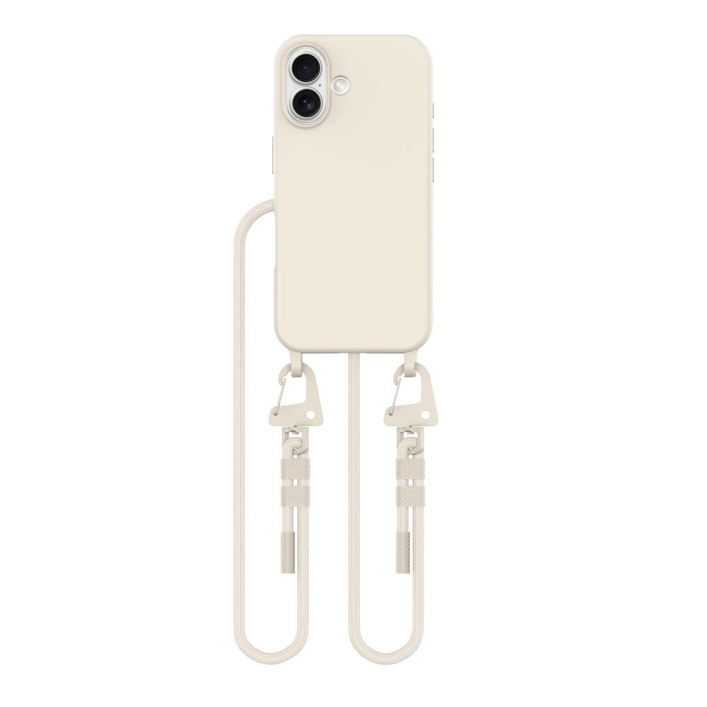 Tech-Protect MagNecklace MagSafe Case med Lanyard til iPhone 16 - Beige