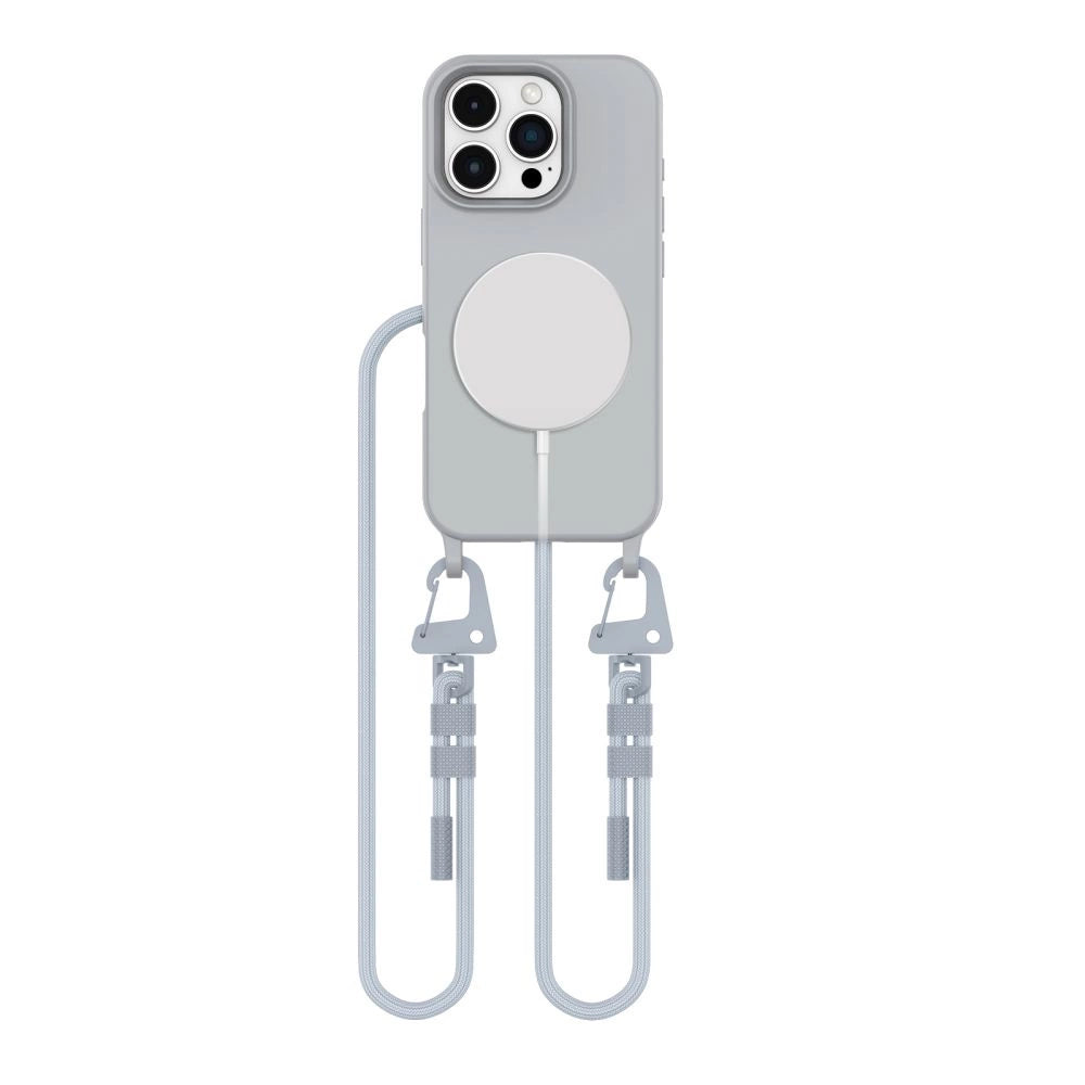 Tech-Protect MagNecklace MagSafe Case med Lanyard til iPhone 16 Pro - Grå