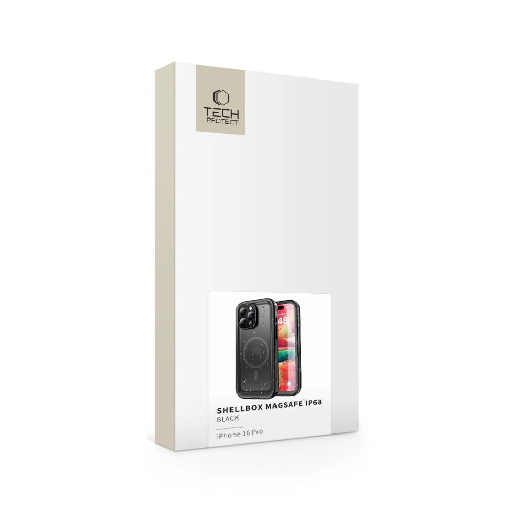 Tech-Protect ShellBox MagSafe IP68 Case til iPhone 16 Pro - sort