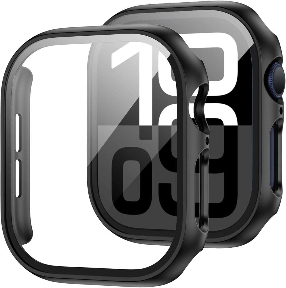 Tech-Protect Defense360 tempereret glaskasse til Apple Watch 10 (46mm) - sort