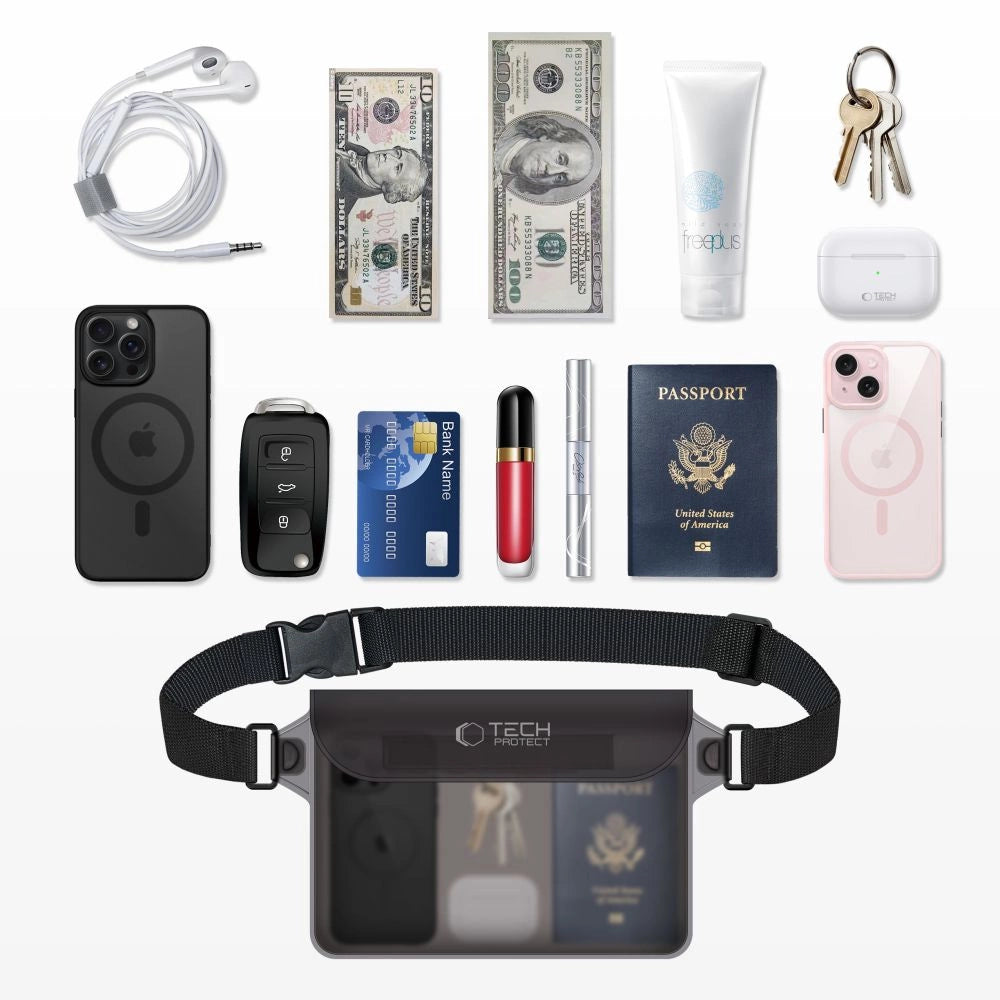 Tech-Protect UWP10 vandtæt taske - sort