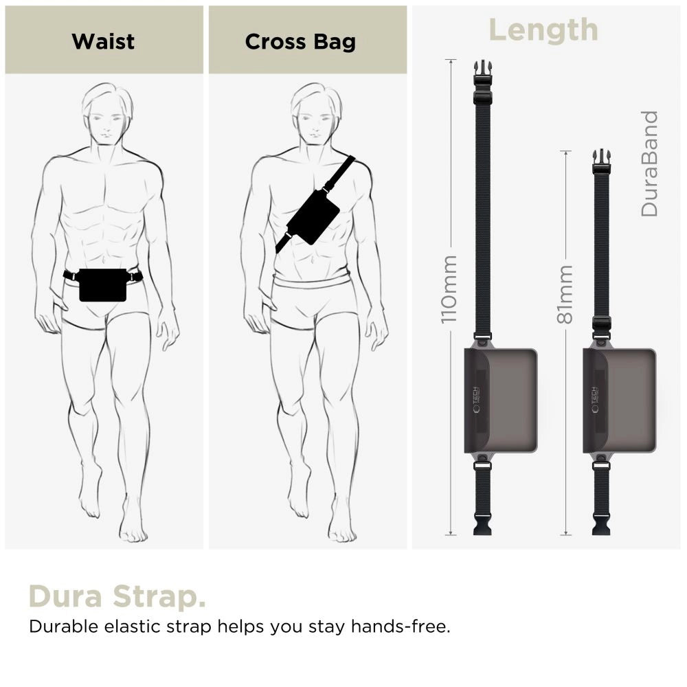 Tech-Protect UWP10 vandtæt taske - sort