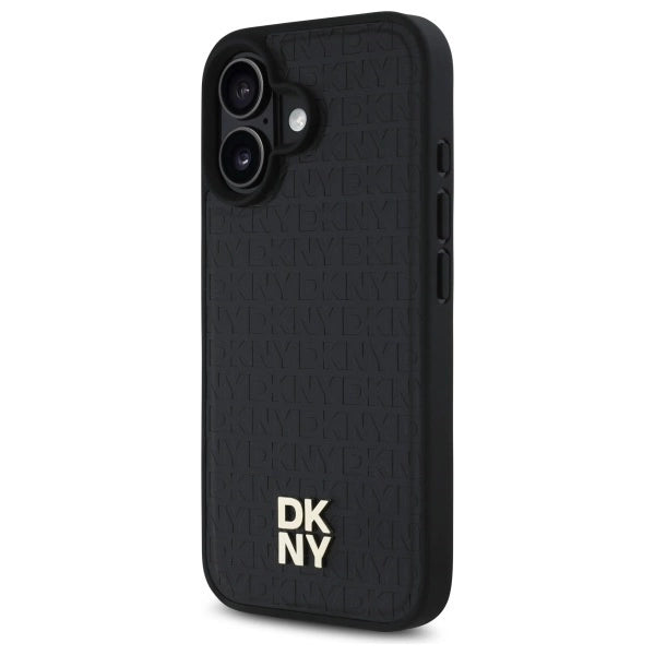 DKNY Repeat Pattern Stack Logo MagSafe iPhone 16 Case - sort