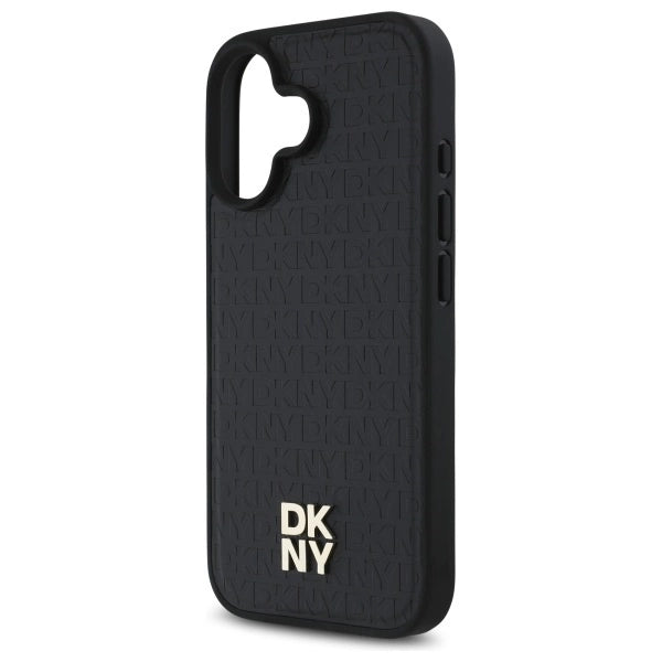 DKNY Repeat Pattern Stack Logo MagSafe iPhone 16 Case - sort