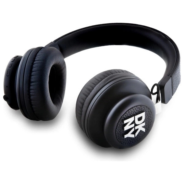 DKNY Metal Logo Bluetooth Over-Ear Headphones - sort
