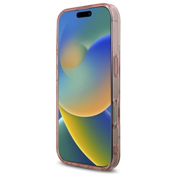 Gæt IML Peony på 4G Baggrunds MagSafe Case til iPhone 16 Pro - Pink