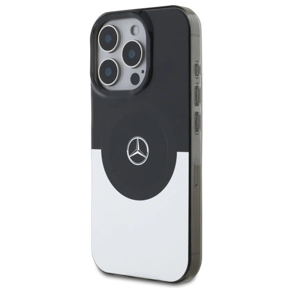 Mercedes Double Layer BiColor MagSafe-foder for iPhone 16 Pro - sølv