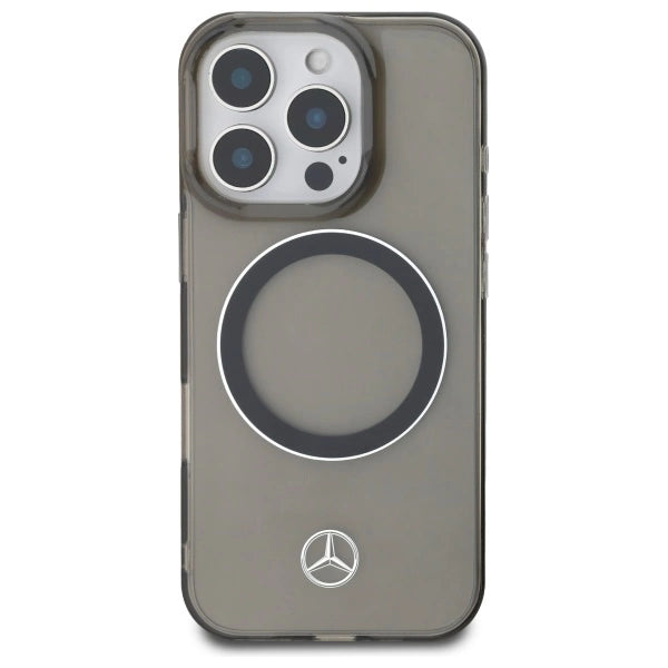 Mercedes Silver Ring MagSafe iPhone 16 Pro Case - sort