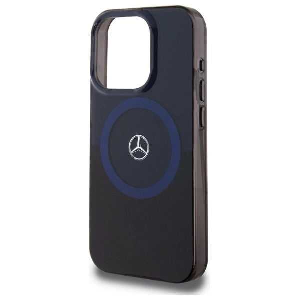 Mercedes MB Double Layer BiColor MagSafe Case til iPhone 16 Pro Max - Blå