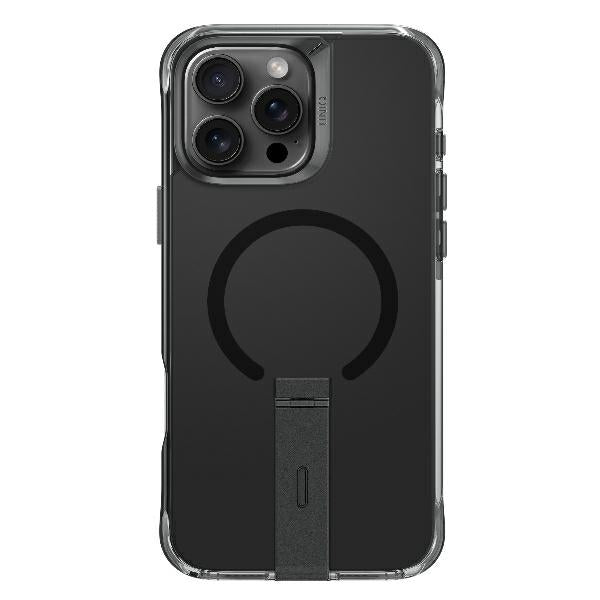 Uniq Eleva med Vertica Stand Case til iPhone 16 Pro Max - sort