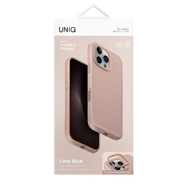Uniq Lino Hue Magclick opladningsfoder til iPhone 16 Pro - Pink
