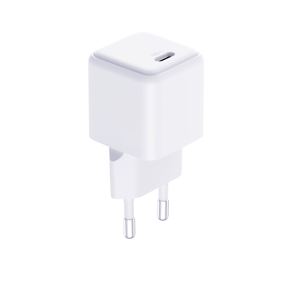 3mk Hyper Charger PD GaN 25W Wall Charger with USB-C Cable - White