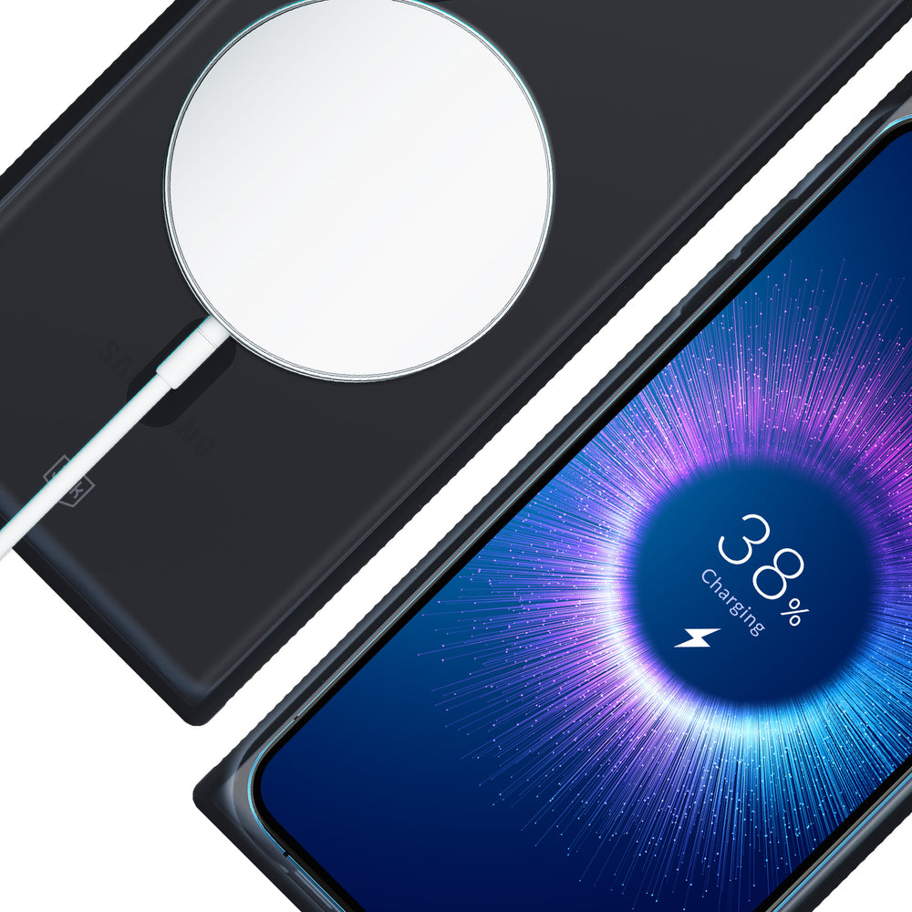 3mk Smoke MagCase med MagSafe til Samsung Galaxy S23 Ultra - halvt gennemsigtigt