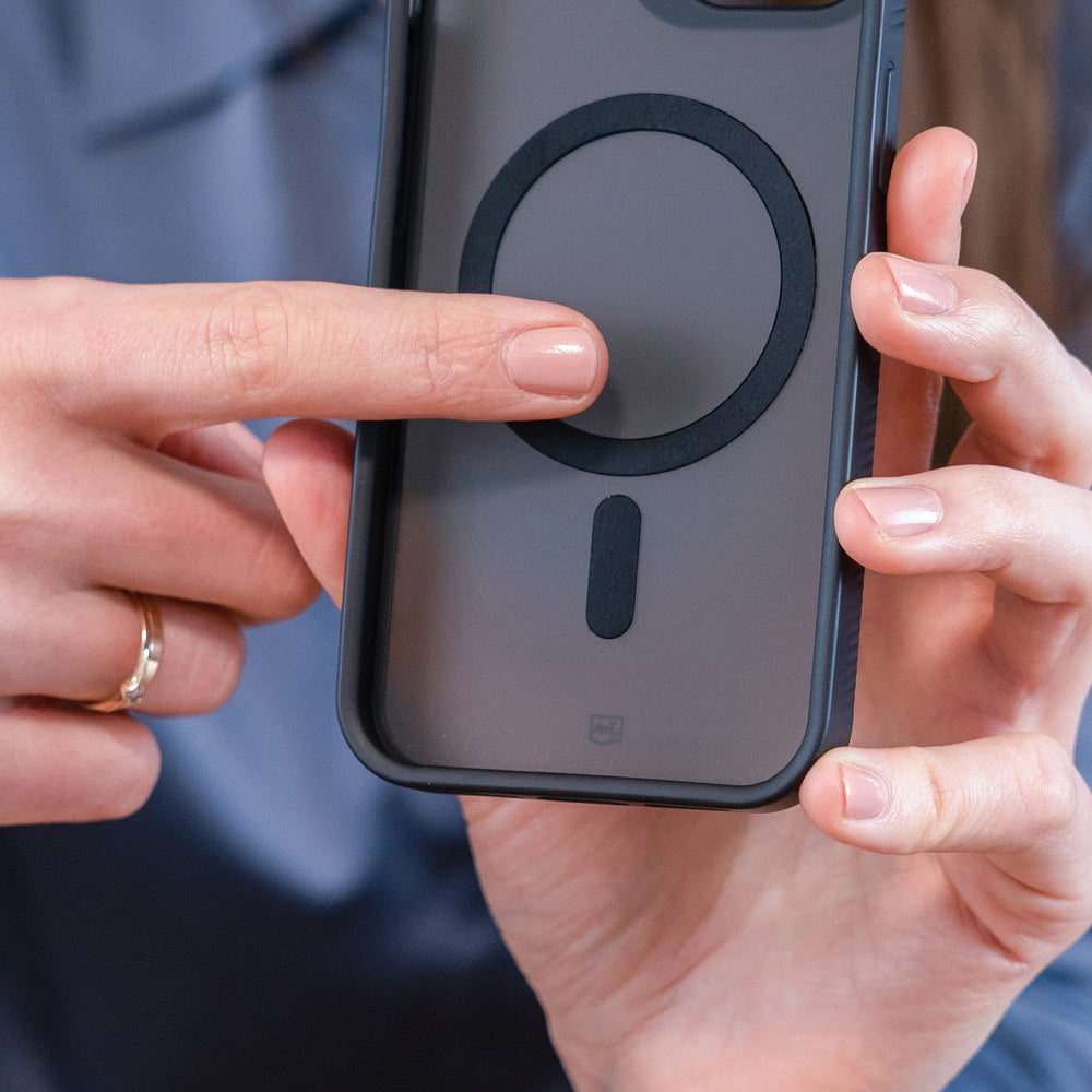 3mk Smoke MagCase med MagSafe til Samsung Galaxy S23 Ultra - halvt gennemsigtigt