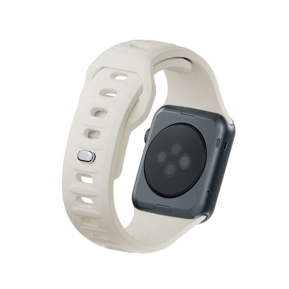 3mk Silikon Watch Strap til Apple Watch 38/40/41 mm - hvid