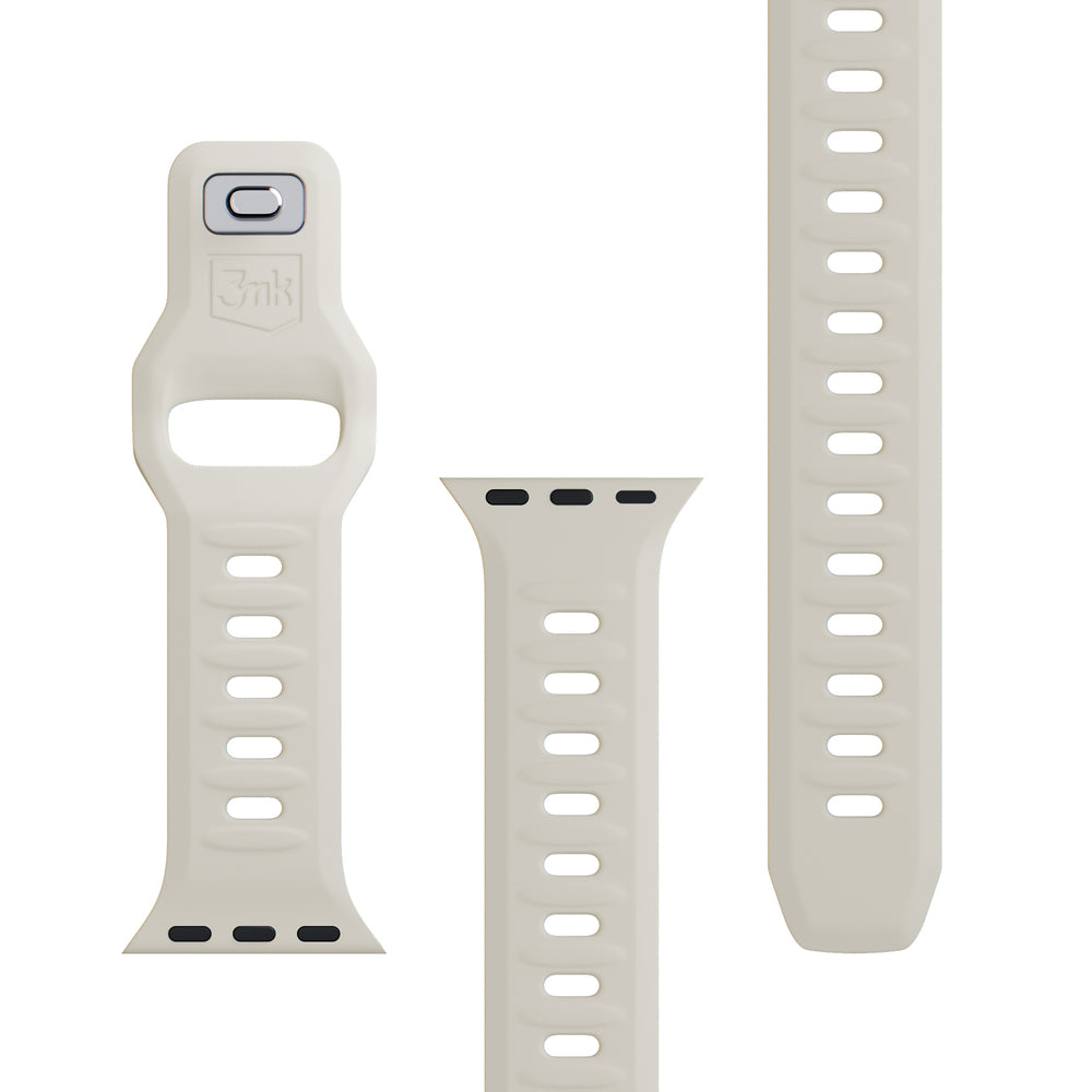 3mk Silikon Watch Strap til Apple Watch 38/40/41 mm - hvid