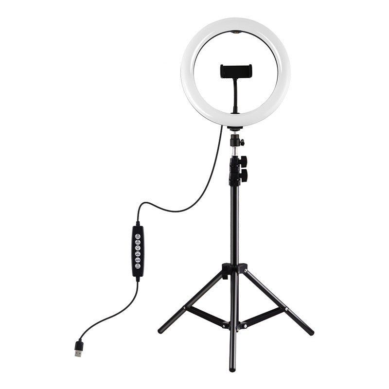 Puluz 1.1m stativ med RGBW LED belysning 26cm vlog / stream / smartphone PKT3044