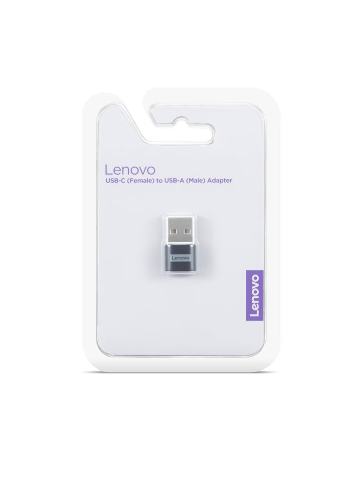 Lenovo 4X91C99226 kabel kønsskifter USB-C USB-A Sort