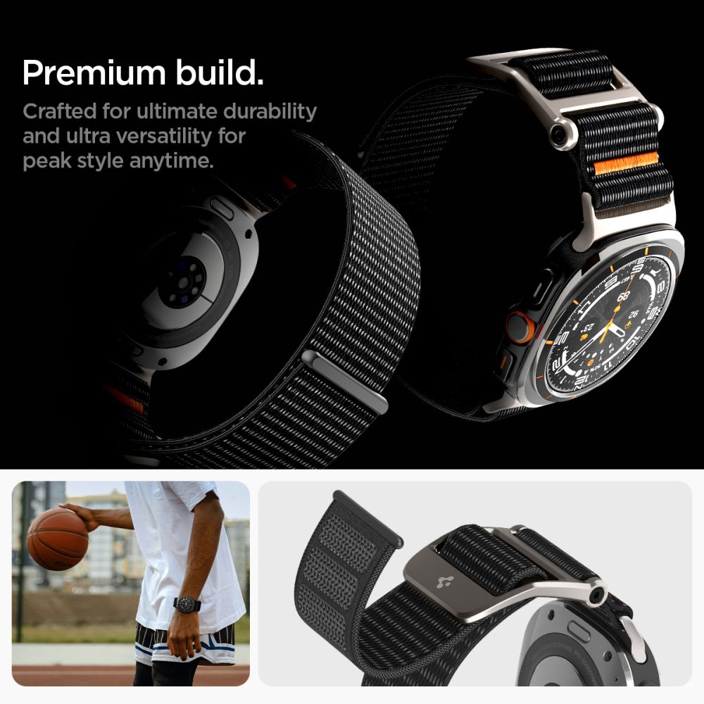 Spigen Durapro Flex Samsung Galaxy Watch Ultra 1/2 2024 2026 (47 Mm) Sort