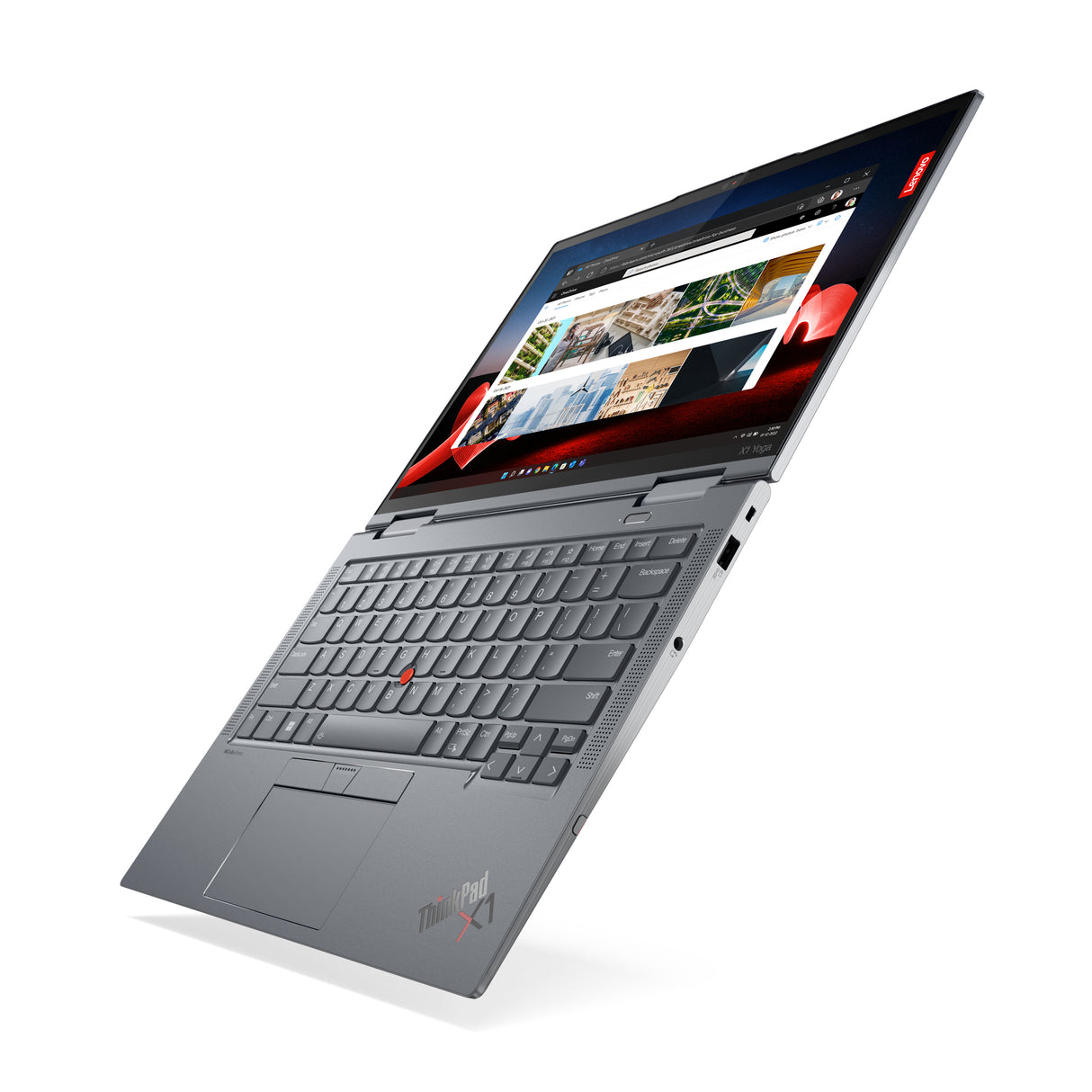 T1A Lenovo ThinkPad X1 Yoga Gen 8 Refurbished Intel® Core™ i5 i5-1345U Hybrid (2-i-1) 35,6 cm (14") Berøringsskærm WUXGA 32 GB LPDDR5-SDRAM 512 GB SSD Windows 11 Pro Grå
