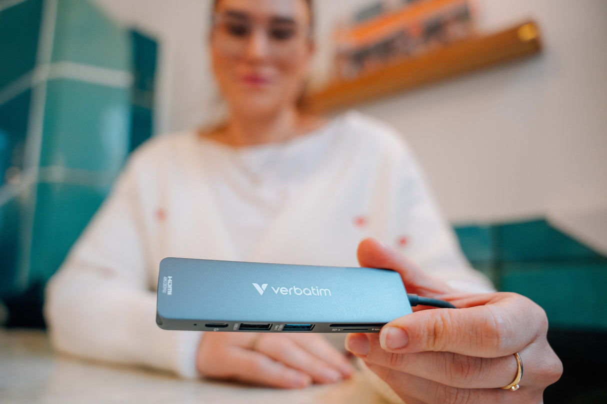 Verbatim 32156 interface hub USB 3.2 Gen 1 (3.1 Gen 1) Type-C 5000 Mbit/s Grå