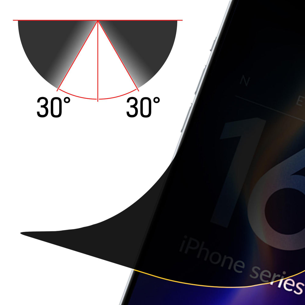 Privacy film matte 3mk Silky Matt Privacy til iPhone 16 Pro