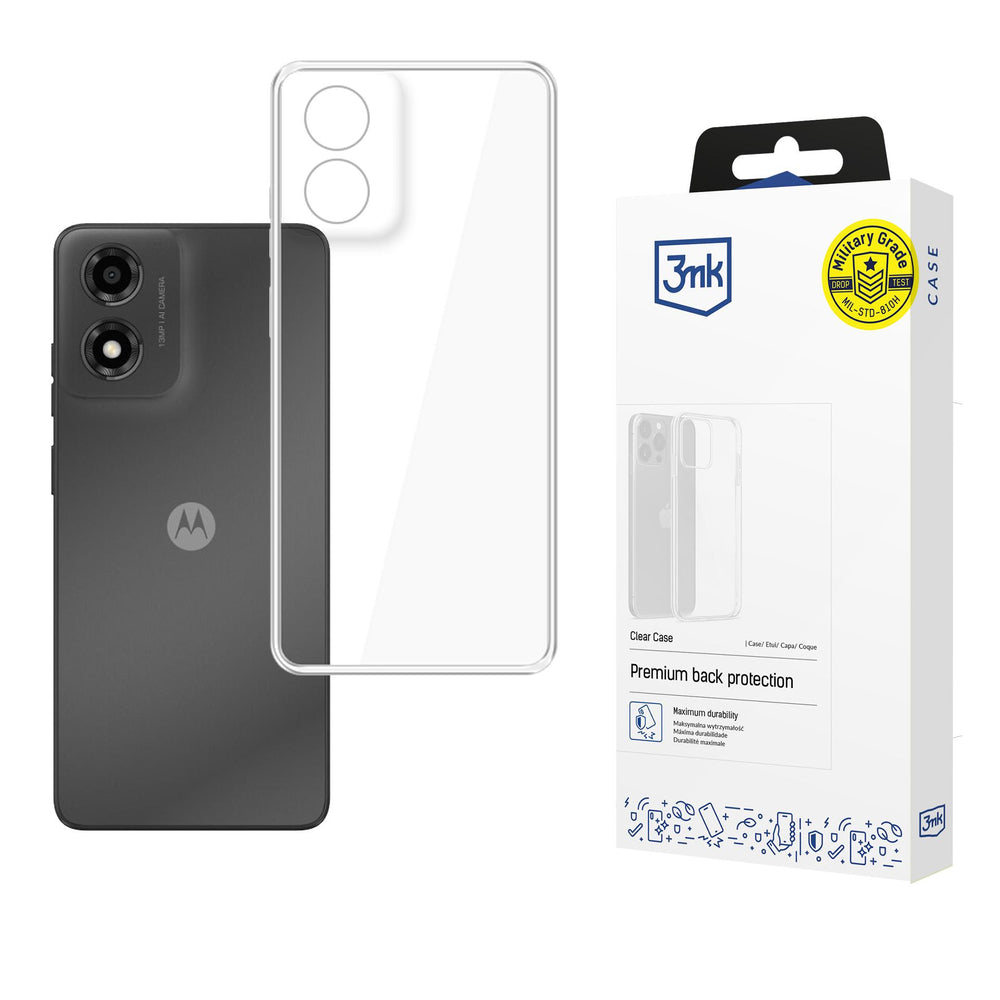 3mk Clear Case til Motorola Moto E14/G04/G04S - gennemsigtig