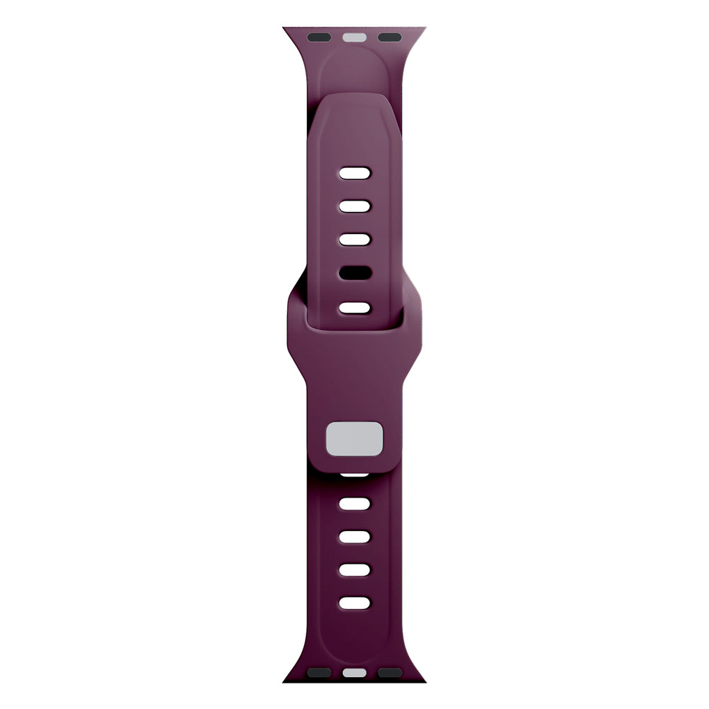 3mk Silikon Watch Strap til Apple Watch 42 / 44 / 45 / 49 mm - Burgundy