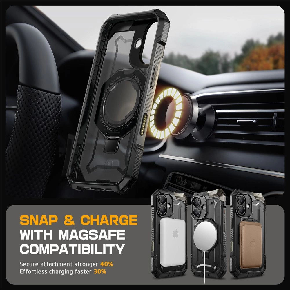 Supcase UB Grip Mag Case med MagSafe til iPhone 16 - sort