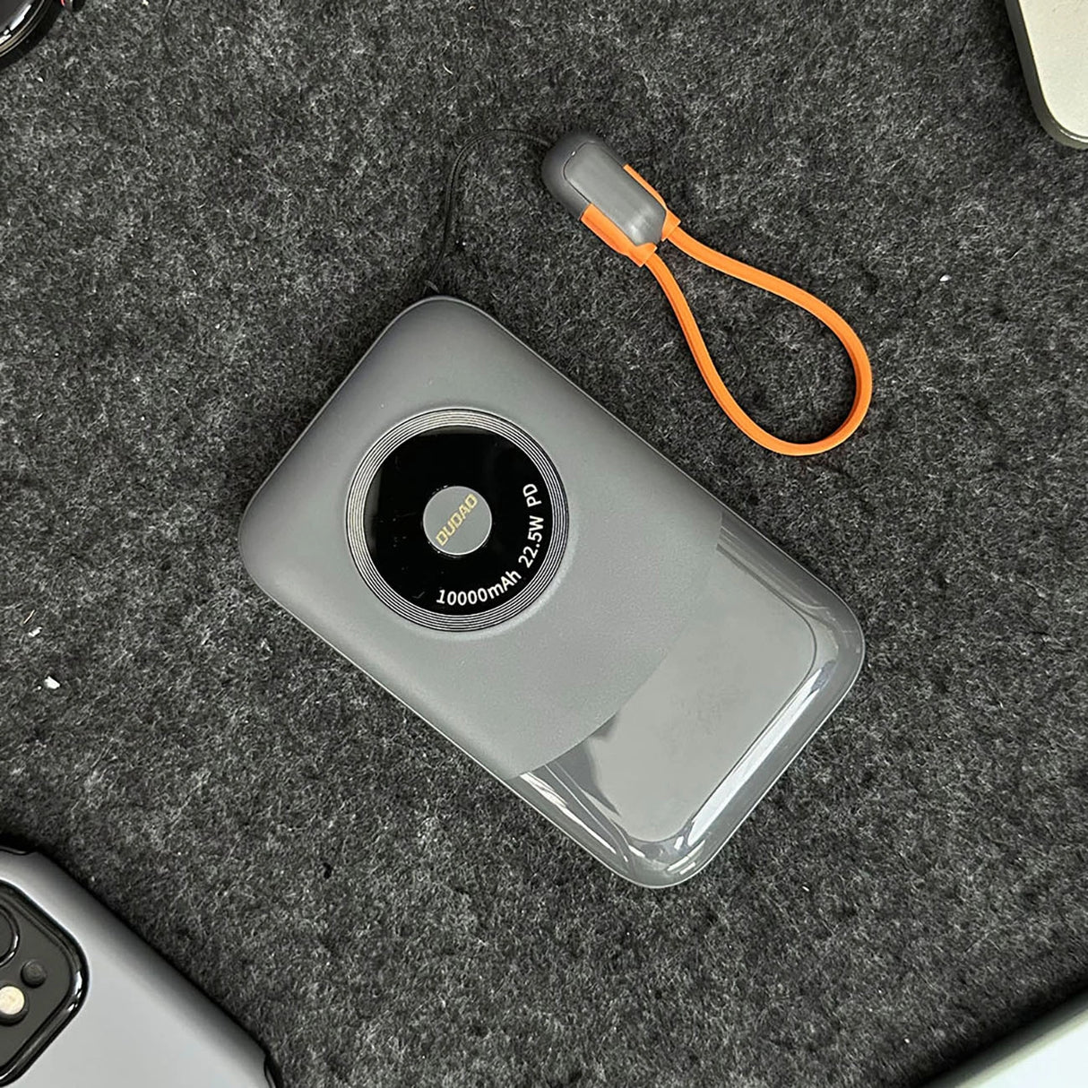 Powerbank Dudao K21 Mini 10000mAh 22,5W USB-A / USB-C - grå