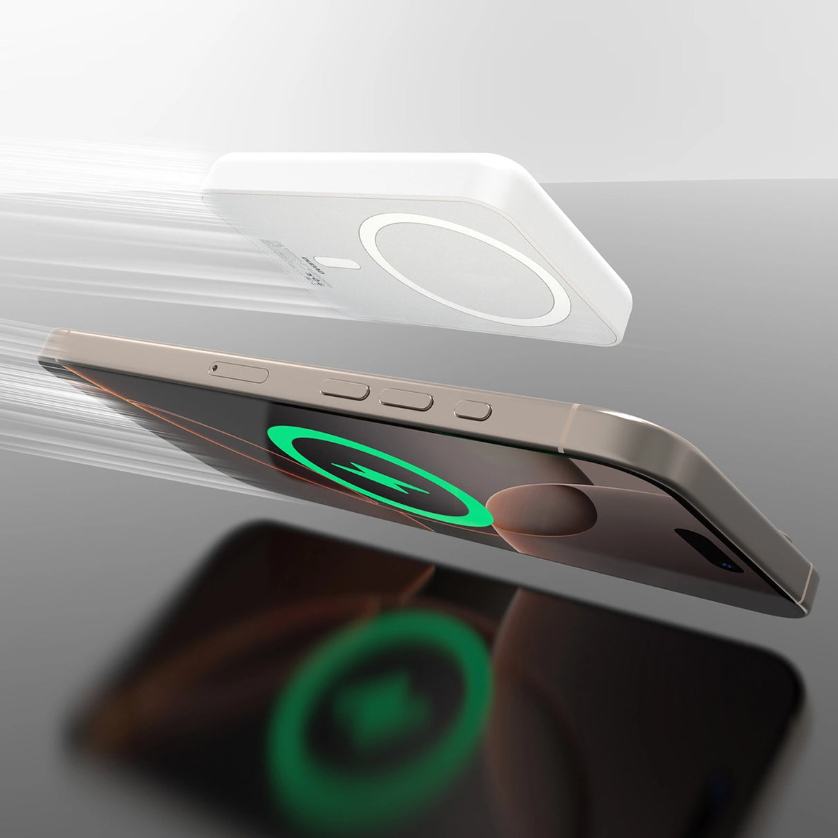 Powerbank Dudao K26S 5000mAh 20W USB-A / USB-C / MagSafe - hvid