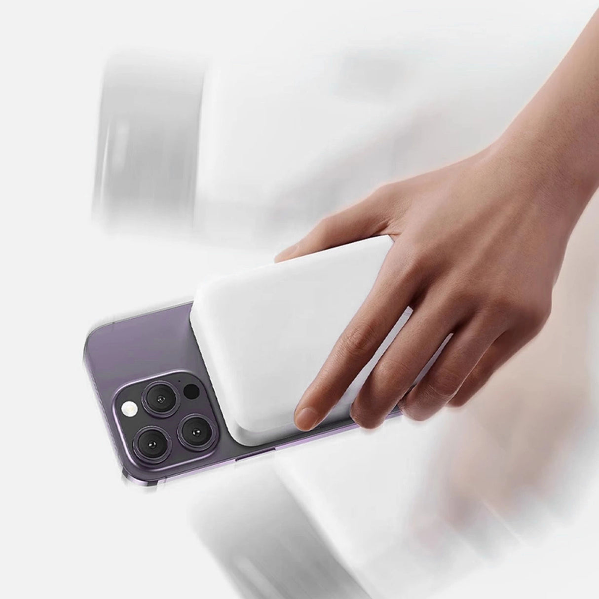 Powerbank Dudao K26S 5000mAh 20W USB-A / USB-C / MagSafe - hvid