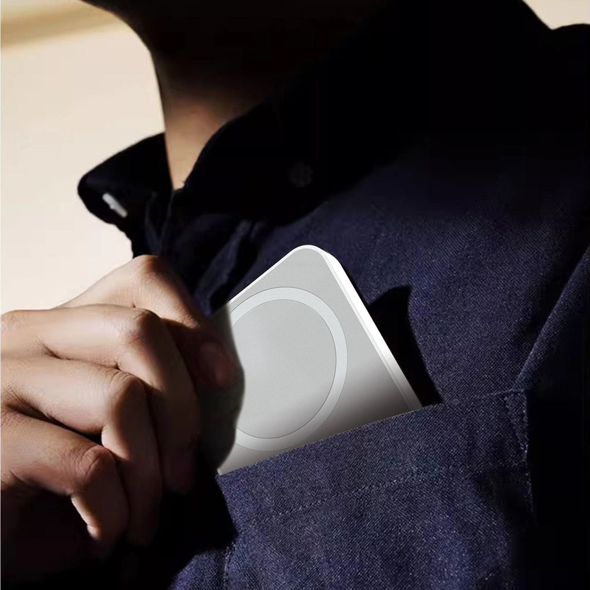 Powerbank Dudao K26S 5000mAh 20W USB-A / USB-C / MagSafe - hvid