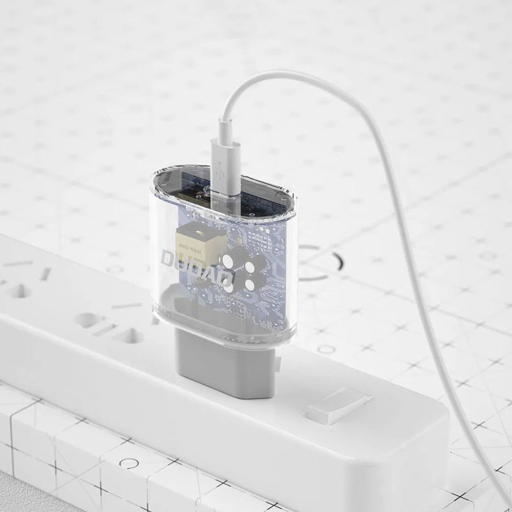 Dudao A14EUC PD 20W USB-C Wall Charger med kabel - hvid