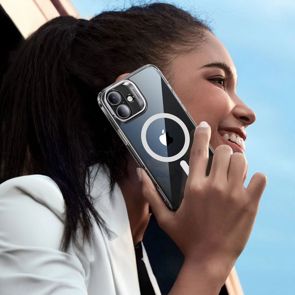 ESR Classic Hybrid Kickstand Halolock MagSafe Case Set + hærdet glas til iPhone 16 - Clear