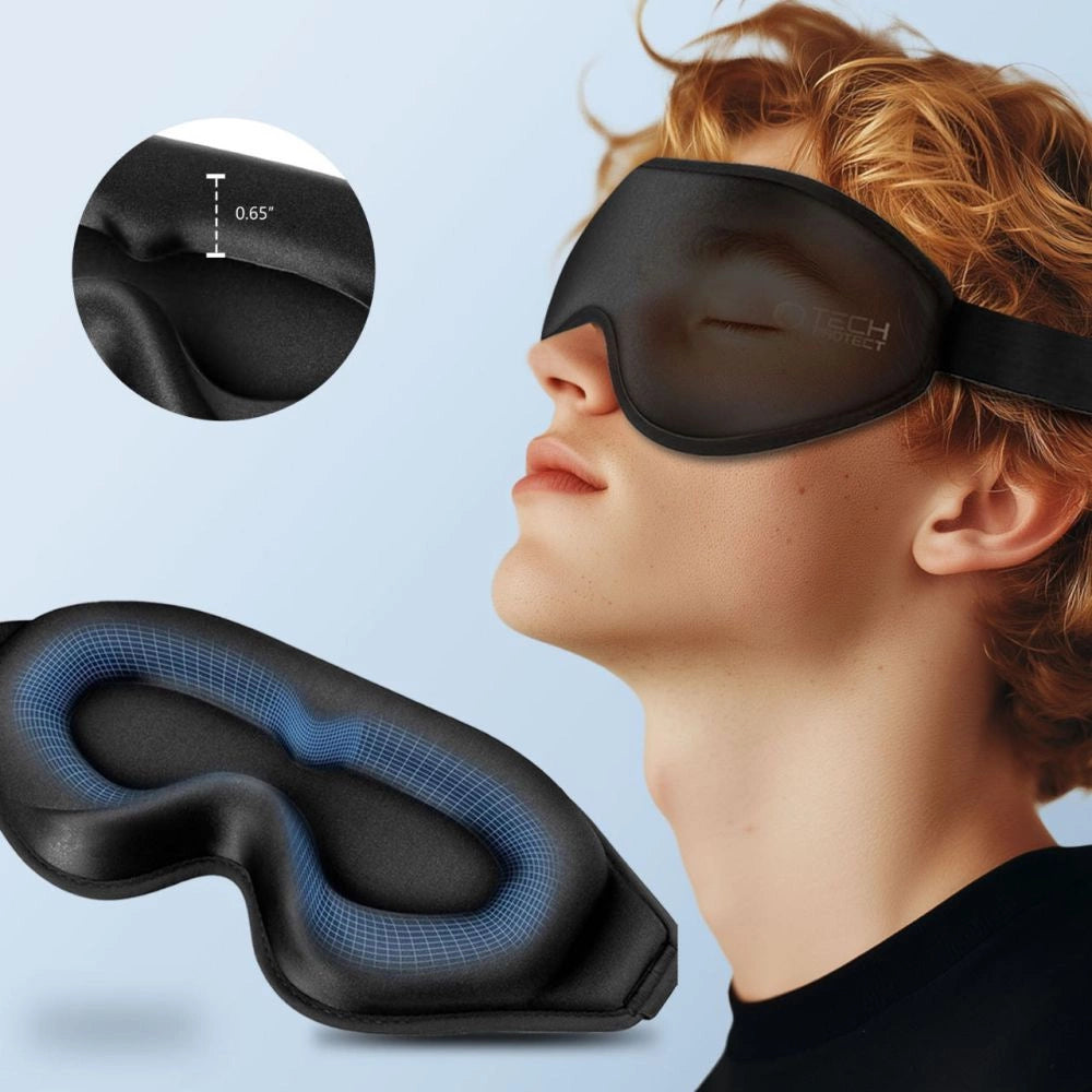 Tech-Protect Eyeshade Sleep Mask - sort