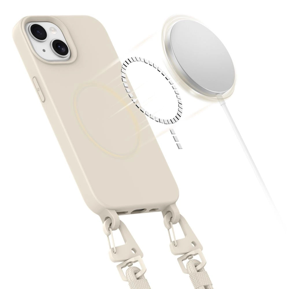 Tech-Protect MagNecklace MagSafe iPhone 15 Case - Beige