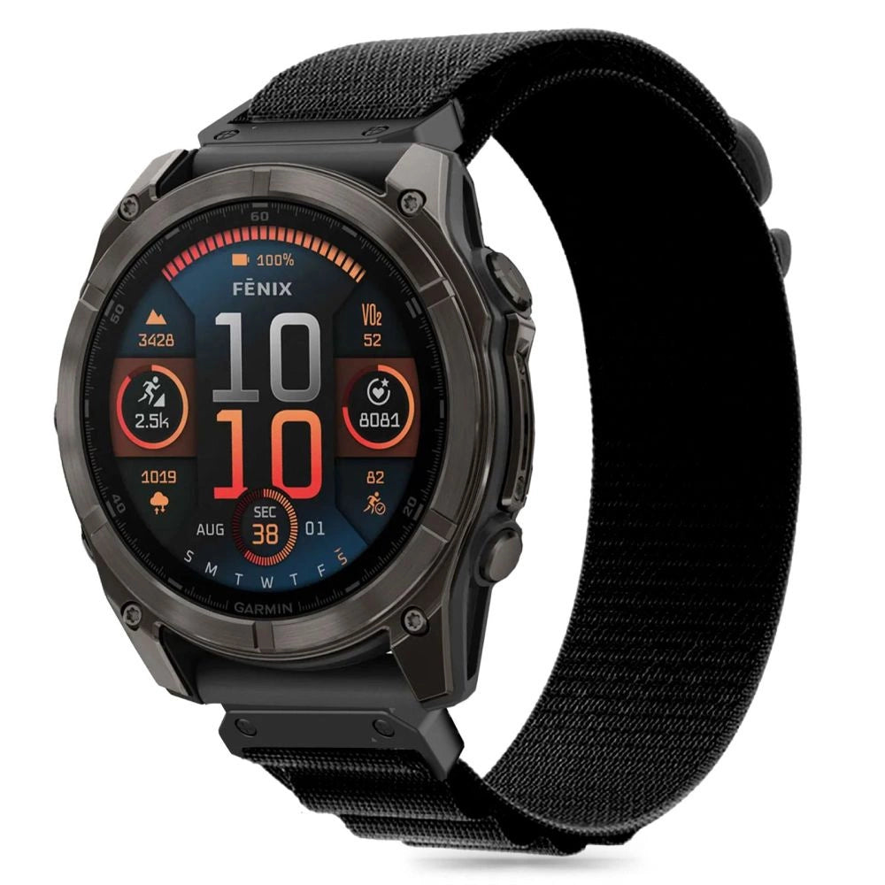 Tech- Protect Nylon Pro Strap Garmin Fenix 5 / 6 / 6 Pro / 7 / 8 (47MM) - sort