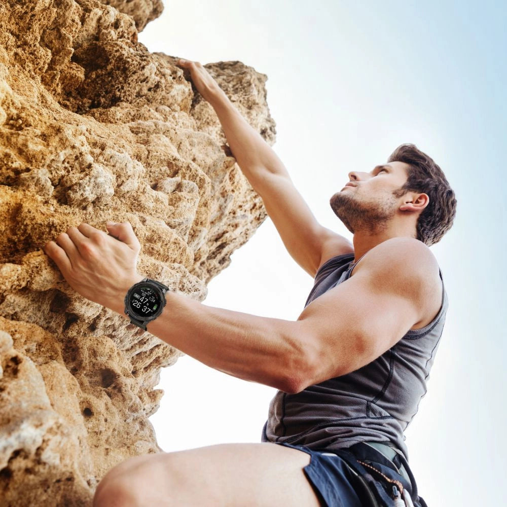 Tech- Protect Nylon Pro Strap Garmin Fenix 5 / 6 / 6 Pro / 7 / 8 (47MM) - sort