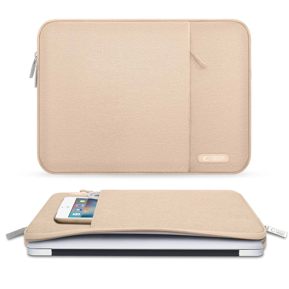 Tech-Protect Sleeve Laptop 13-14 Case - Beige