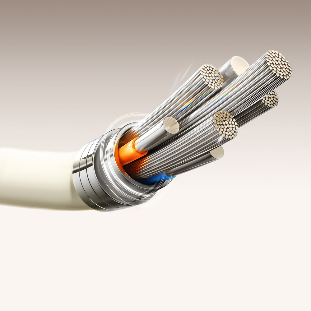 Joyroom S-A53 60W USB-C Kabel - USB-C med fluorescerende tip 1,2 m - beige